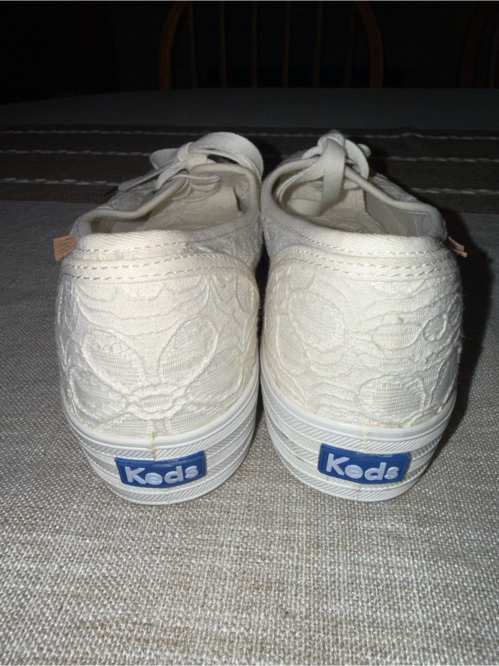 Keds White Lace Platform Sneakers - Picture 4 of 4